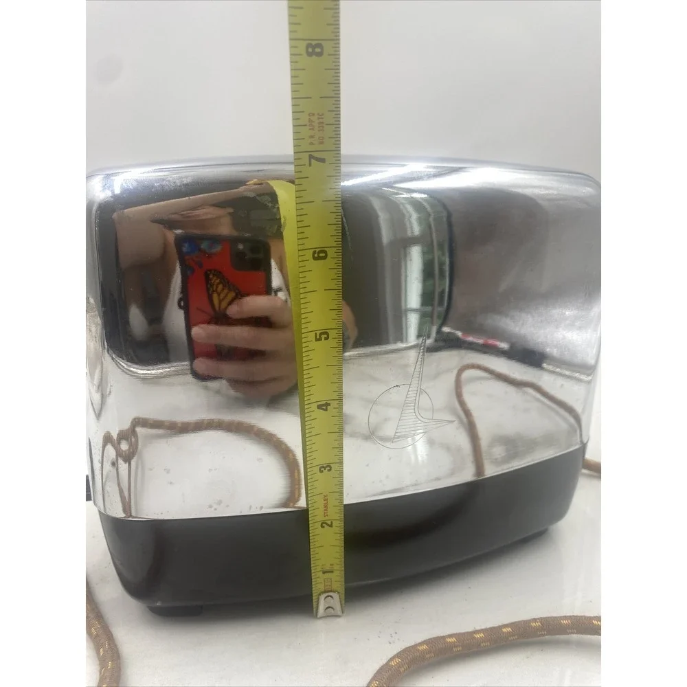 VINTAGE Imperial Toaster Chrome Model 1116-A Single SLICE POP UP TOASTER Works